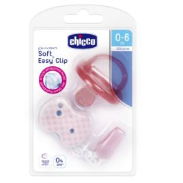 Chicco Chupeta Physio Soft + Clip Girl 0-6 Meses