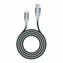 Cabo Shark Devia Supercharge Type-C 1.5M - Cinza