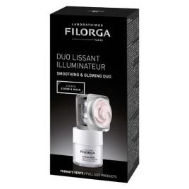 FILORGA DUO ALISADOR e ILUMINADOR NCEF-NIGHT MASK MASCARA NOITE MULTICORRECAO 50 ML COM OFERTA DE SCRUB MASK 55 ML