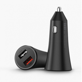 Carregador de Isqueiro  Mi 37W Dual-Port Car Charger Preto