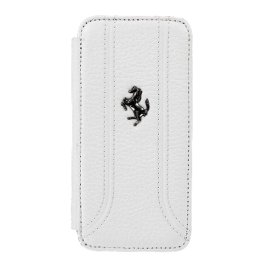 Flip Cover Ferrari iPhone 5 Branco - FEFFFLBKP5F