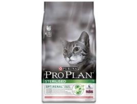 Ração para Gatos PURINA Pro Plan (10Kg - Seca - Castrados - Sabor: Salmão e Arroz)