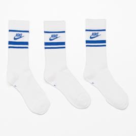 Meias Nike Essential - Branco - Meias Unissexo Pack 4
