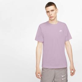 T-shirt Nike Club - Malva - T-shirt Homem