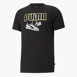 T-shirt Puma Sneakerl - Preto - T-shirt Homem