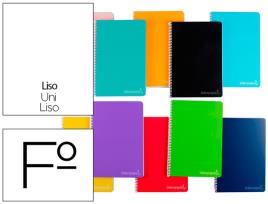 Caderno Espiral Folio Witty Tapa Dura 80h 75gr Liso Sin Margen Colores Surtidos