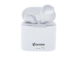 Auriculares Sem Fios Bluetooth Branco 