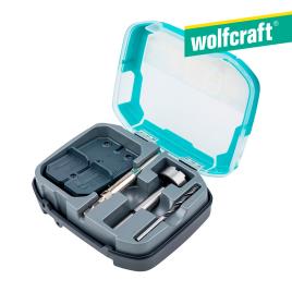 KIT DE INSTALAÇÃO DE BISAGRAS Ø35mm, 5 PEÇAS 4656000 WOLFCRAFT