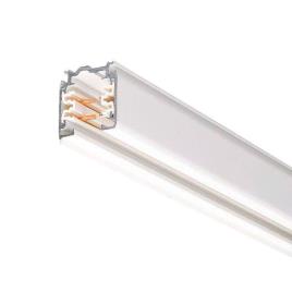 Carril trifásico com conector 1 metro branco