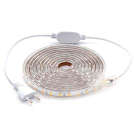 Kit fita led 220v smd5050 epistar 60led/m 3 metros vermelho