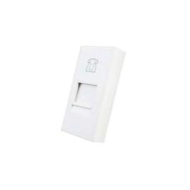 Conector telefone rj11 branco