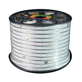 Fita led 220v smd2835 dupla 180led/m bobina 50 metros azul