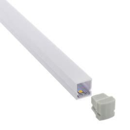 Kit - perfil plástico cub ip68 para fitas led 2 metros