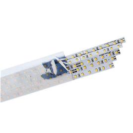 Set 5 fitas led rígidas epistar smd2835 dc24v 1m (90led/m) - ip20 branco frio