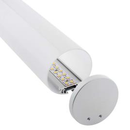 Kit - perfil aluminio baround para fitas led 1 metro