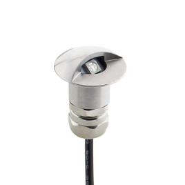 Foco pod led 1w rgb ip67 aço inox rgb