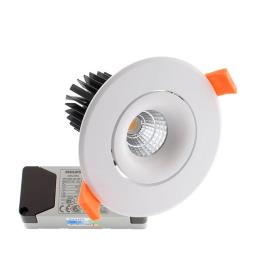 Downlight led luxon cree 12w regulável driver philips branco quente