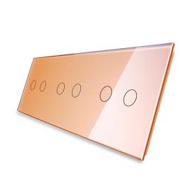 Frontal 3x vidro golden 6 botões