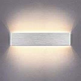 Aplique led klan 410 14w silver branco quente