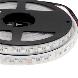 Fita led epistar smd5050 rgb+w dc24v 5m (84led/m 4 em 1) - ip67 rgb + branco neutro