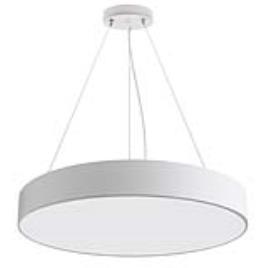 Luminária suspendida ou superficie puck ø600mm 50w branco branco quente
