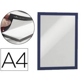 Moldura Porta Anúncios Magnética DIN A4 PVC Preta Durable - 2 Unid.