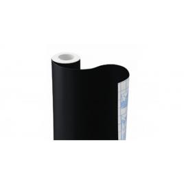 Papel Autocolante 0.45x15mts Brilhante Preto Rolo 