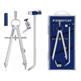 Compasso Micrométrico Metálico Tubo de Minas e Adaptador Universal Staedtler