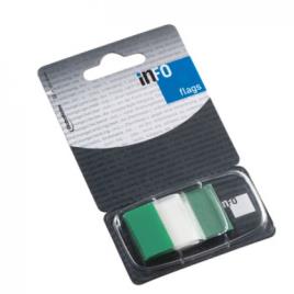 Separador Index Marcador 25x43mm 50 Folhas Verde