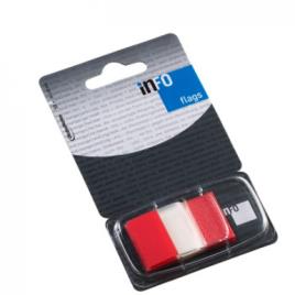 Separador Index Marcador 25x43mm 50 Folhas Vermelho