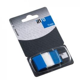 Separador Index Marcador 25x43mm 50 Folhas Azul