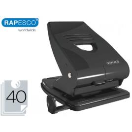 Furador 40 Folhas Metal Preto Rapesco 835