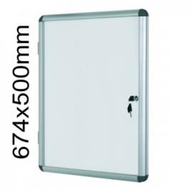 Vitrine de Interior Oval Fundo Magnético 674x500mm