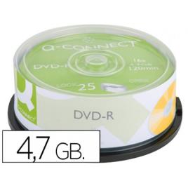 DVD-R 4,7Gb Q Connect Pack 25 Unidades