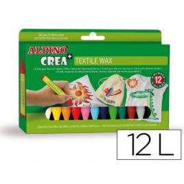 Lápis de Cera Textile Wax Com 12 