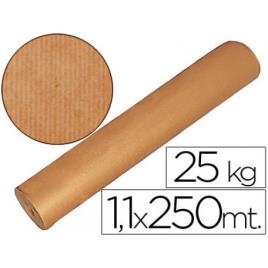 Papel kraft liso em bobine 1.10mX250m 25kg Castanho