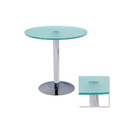Mesa de Centro Cromada/Vidro Temperado Altura 50cm Ø 50cm Rocada
