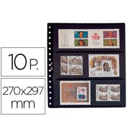 Bolsa Catálogo A4 Para Selos 8 Bandas Dupla Face Pack 10 Unidades