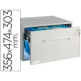 Arquivador Metálico Para Pastas De Suspensão 356x474x303mm Cinza