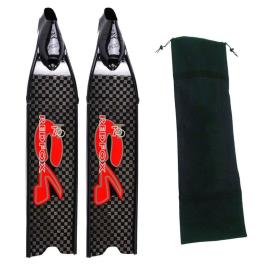 C4 Barbatanas Médias Para Caça Submarina Redfox Pl EU 44-45 Black / Red