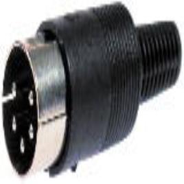 Ficha Mini Din Macho 3 Pinos Para Cabo