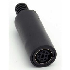 Ficha Mini Din Femea 7 Pinos Para Cabo