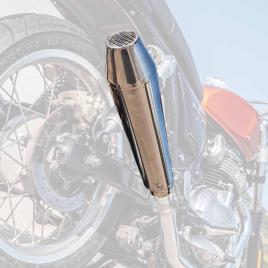 Silenciador Sem Link Pipe Bonneville Thruxton Ultracone Inox Cafè Racer 1200 16-19 Homologado One Size Silver / Silver