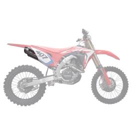 Crf Sistema Linha Completa Dupla Pentacross Inox 450 R 20 Com Db Assassino Fim Homologado One Size Silver / Silver