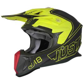 Capacete Off-road J18 Vertigo L Red / Grey / Fluo Yellow