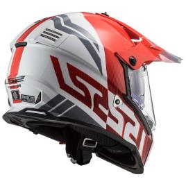 Ls2 Capacete Motocross Mx436 Pioneer Evo 2XL Evolve Red / White