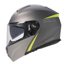 Capacete Modular G100 Dual L Grey / Fluo Yellow