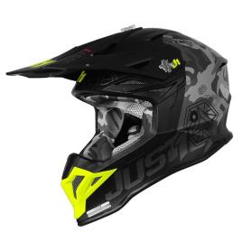 Capacete Off-road J39 Kinetic Camo XS Fluo Yellow / Red / Black