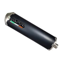Evo 4 Beverly 125 Tourer Ie 10-15 Escorregar Sobre Silencioso Beverly 125 Tourer Ie 10-15 Homologado One Size Matt Black / Silver
