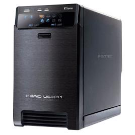 Qb-x2u31r 2x 3.5 Sata Raid Hdd Usb 3.1 One Size Black